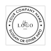 Maak uw bedrijfslogo Aangepaste rubberen stempel . (Afrduk)