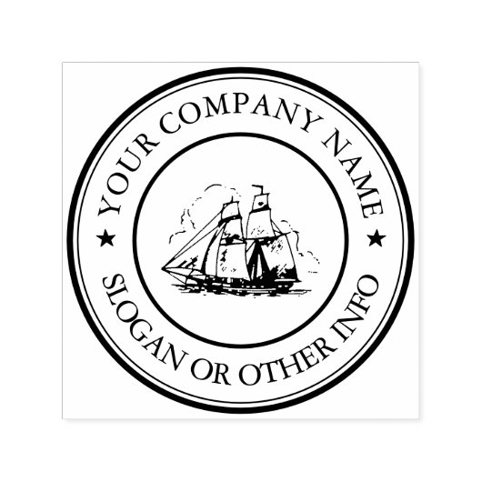 Maak uw bedrijfslogo - aangepaste zelfinktende ste zelfinktende stempel (Design)