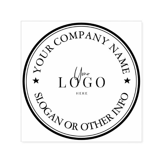 Maak uw bedrijfslogo Aangepaste zelfinktkende stem Zelfinktende Stempel (Design)