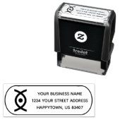 Maak uw bedrijfslogo Adres Zelfinktkussen Zelfinktende Stempel (In situ)