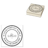 Maak uw bedrijfslogo op maat rubberstempel (Gestempeld)