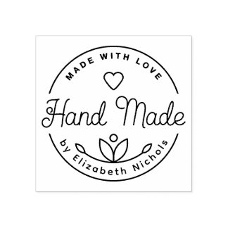 Maak uw chique & modieuze handgemaakte met zelf-in rubberstempel