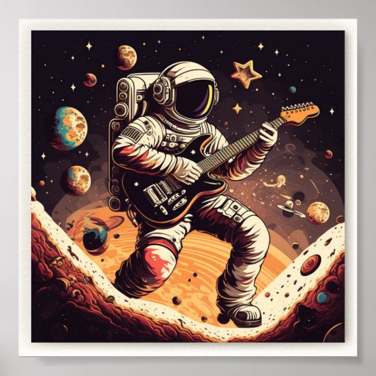 Maak uw creatieve kant open met het Astronaut Post Poster (Voorkant)