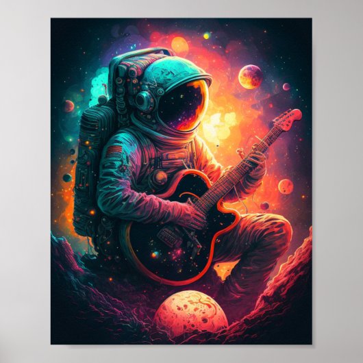 Maak uw creatieve kant open met het Astronaut Post Poster (Voorkant)