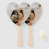 Maak uw dag speciaal - Wedding Heart Hand Fan Handwaaier (Voorkant en achterkant)