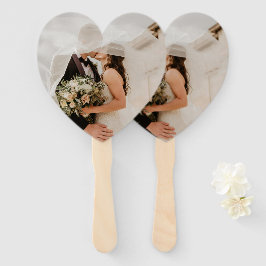 Maak uw dag speciaal - Wedding Heart Hand Fan Handwaaier