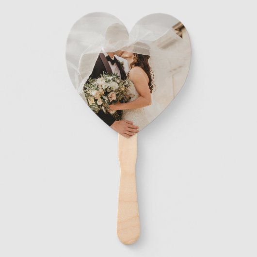 Maak uw dag speciaal - Wedding Heart Hand Fan Handwaaier (Voorkant)