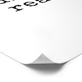 Maak uw dromen echte typemachine citaat poster (Hoek)