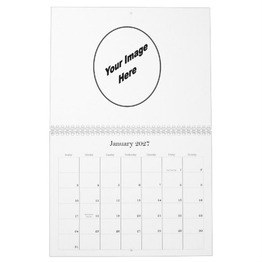 Maak uw één van een soort agenda kalender (Jan 2027)