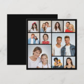 Maak uw eigen 10 foto collage wenskaart (Voorkant / Achterkant)