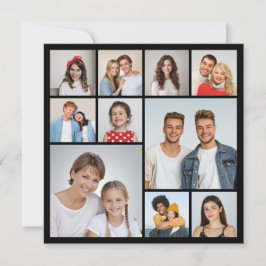 Maak uw eigen 10 foto collage wenskaart
