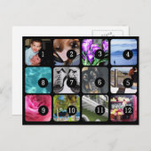 Maak uw eigen 12 foto's per post briefkaart (Voorkant / Achterkant)