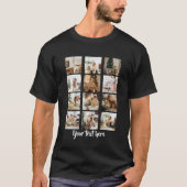 Maak uw eigen 12 Sjabloon van de Fototekst Persoon T-shirt (Voorkant)