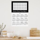 Maak uw eigen 2019 aangepaste kalenderposter poster (Keuken)