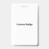Maak Uw Eigen 2.13" x 3.3 Vertical Plastic Badge (Achterkant)