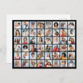 Maak uw eigen 48 foto-collage-ansichtkaart briefkaart (Voorkant / Achterkant)