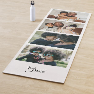 Maak uw eigen 4 Fototemplate op maat gemaakt Yogamat