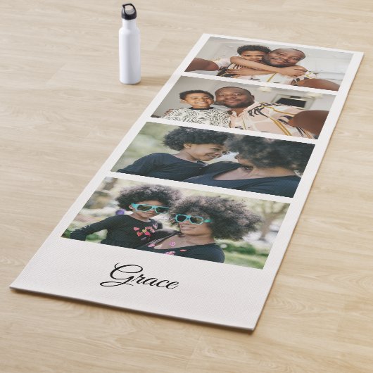 Maak uw eigen 4 Fototemplate op maat gemaakt Yogamat (In situ)