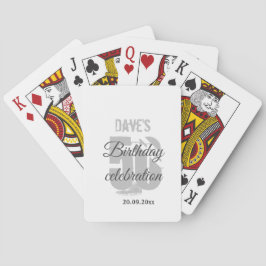 Maak uw eigen 50e verjaardag wit pokerkaarten
