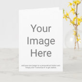 Maak uw eigen 5" x 7" gevouwen wenskaart kaart (Gele Bloem)