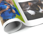 Maak uw eigen 9 fotocollage wit cadeaupapier (Rol Hoek)