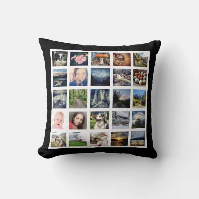 Maak uw eigen Aangepast 50 Installagram Foto Colla Kussen (Voorkant)