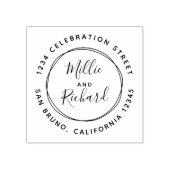 Maak uw eigen Aangepast adres van de Terugkeer van Rubberstempel (Afrduk)