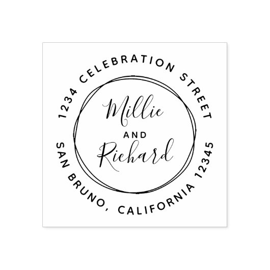 Maak uw eigen Aangepast adres van de Terugkeer van Rubberstempel (Afrduk)