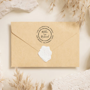 Maak uw eigen Aangepast adres van de Terugkeer van Zelfinktende Stempel