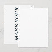 Maak uw eigen aangepast briefkaart (Voorkant / Achterkant)