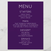 Maak Uw Eigen Aangepast Menu (Voorkant)