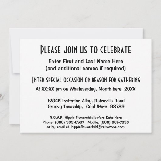 Maak uw eigen aangepast werk of foto kaart (Achterkant)