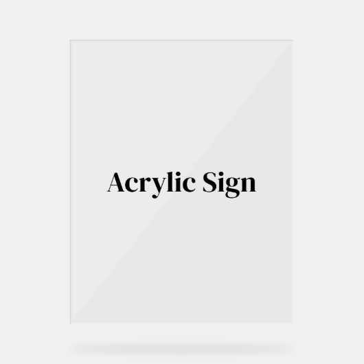 Maak Uw Eigen Aangepaste 11" x 14" Acryl Bord (Voorkant)