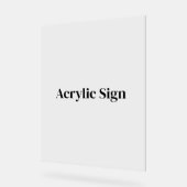Maak Uw Eigen Aangepaste 11" x 14" Acryl Bord (Hoek)