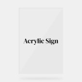 Maak Uw Eigen Aangepaste 12" x 18" Acryl Bord (Voorkant)