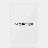 Maak Uw Eigen Aangepaste 20" x 30" Acryl Bord (Voorkant)