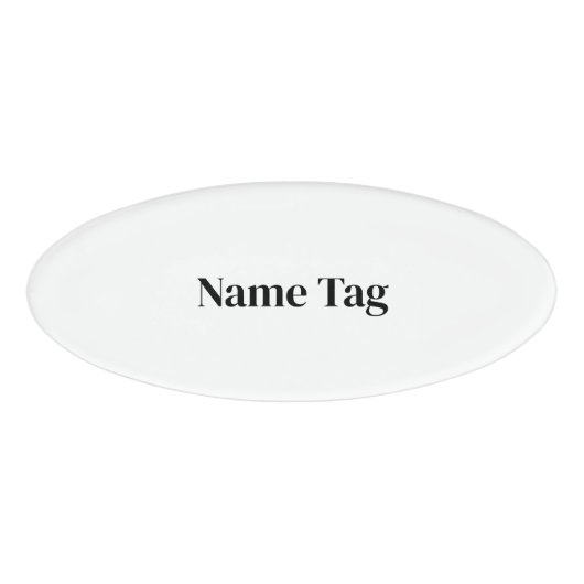 Maak uw eigen aangepaste 3" x 1.125" naambadge (Voorkant)