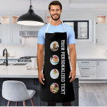 Maak uw eigen aangepaste 4 foto's en tekst op maat schort<br><div class="desc">Maak uw eigen aangepast aangepast 4 Foto- en tekstschort uit Ricaso - voeg uw eigen tekst en foto's toe - ideaal voor cafés,  restaurants,  bedrijven/bedrijven of thuisgebruikers - verander de achtergrondkleur door op personaliseren te klikken en pas deze vervolgens verder aan - verander de strapkleur,  tekst en lettertype</div>