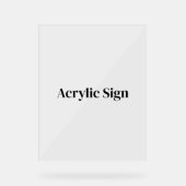 Maak Uw Eigen Aangepaste 8" x 10" Acryl Bord (Voorkant)