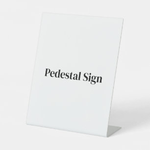 Maak uw eigen aangepaste 8" x 10" reclamebord met voetstuk