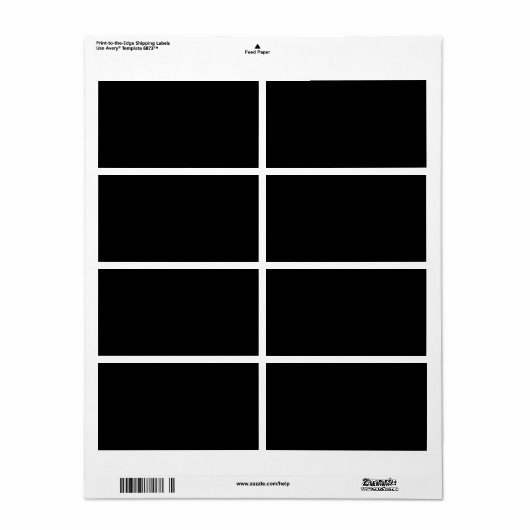 Maak uw eigen aangepaste afbeelding etiket (Full Sheet)