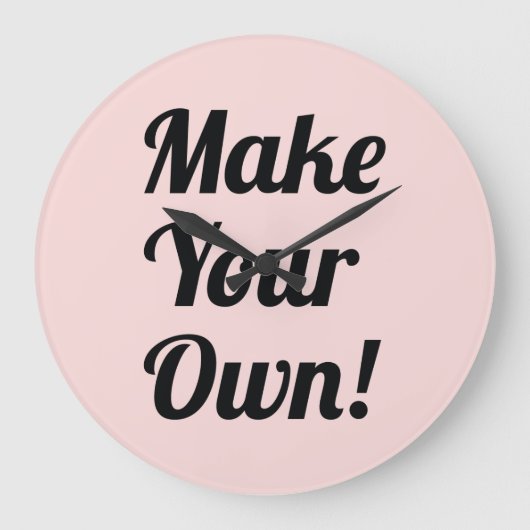 Maak uw eigen aangepaste afdrukken grote klok (Voorkant)