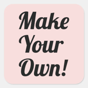 Maak uw eigen aangepaste afdrukken vierkante sticker