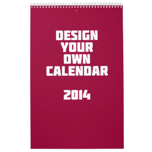 Maak uw eigen aangepaste agenda 2014 kalender