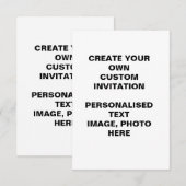 Maak uw eigen aangepaste bedankkaart (Voorkant / Achterkant)