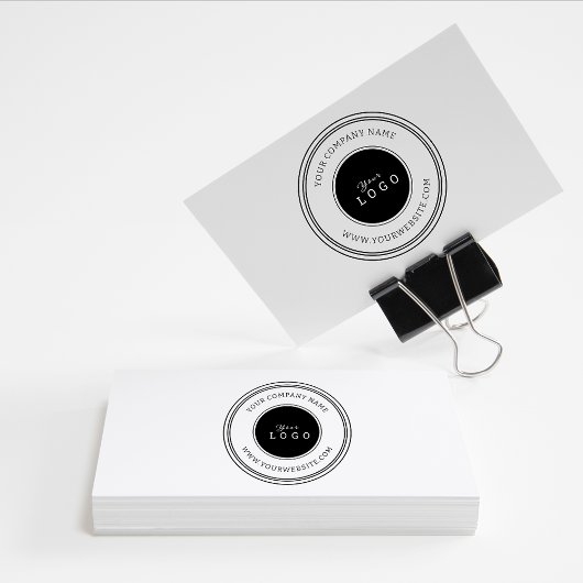 Maak uw eigen aangepaste bedrijfslogo Bedrijfsinfo Rubberstempel