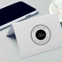 Maak uw eigen aangepaste bedrijfslogo Bedrijfsinfo Rubberstempel