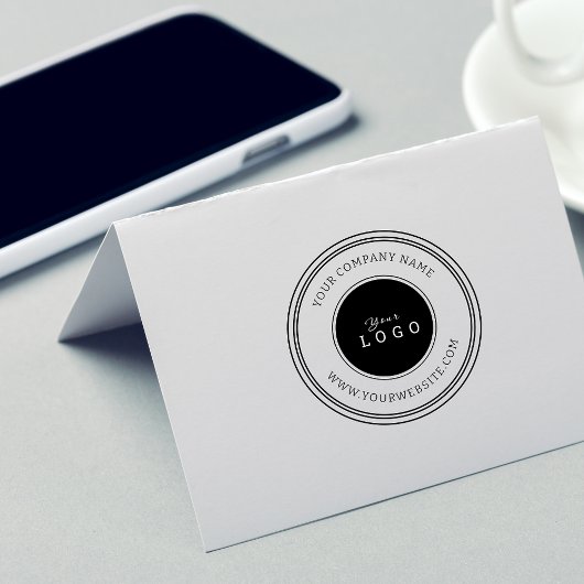 Maak uw eigen aangepaste bedrijfslogo Bedrijfsinfo Rubberstempel