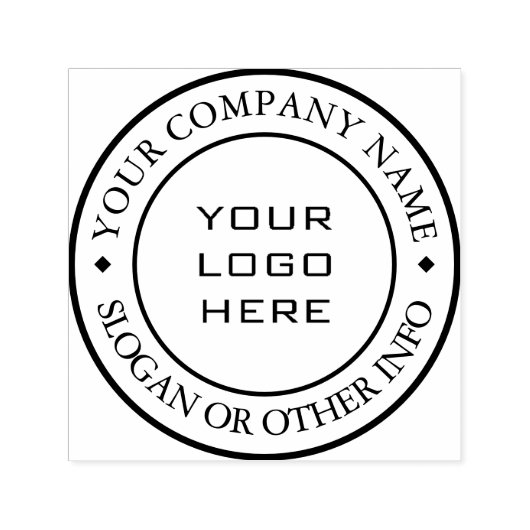 Maak uw eigen aangepaste bedrijfslogo zelf-inkend   zelfinktende stempel (Design)