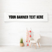 Maak uw eigen aangepaste binnen- of buitenbanner spandoek (Insitu)